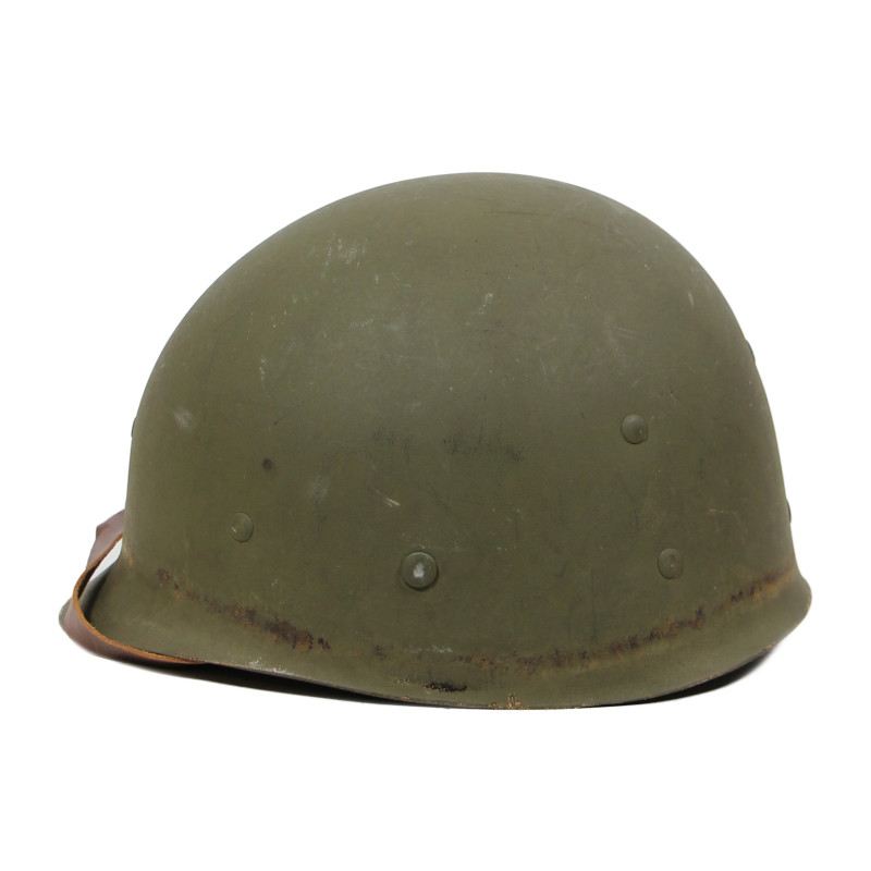 Casque M1, pattes fixes, liner Westinghouse, A washers verts