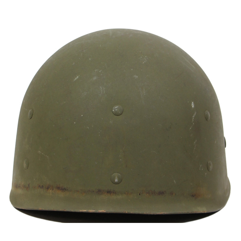 Casque M1, pattes fixes, liner Westinghouse, A washers verts