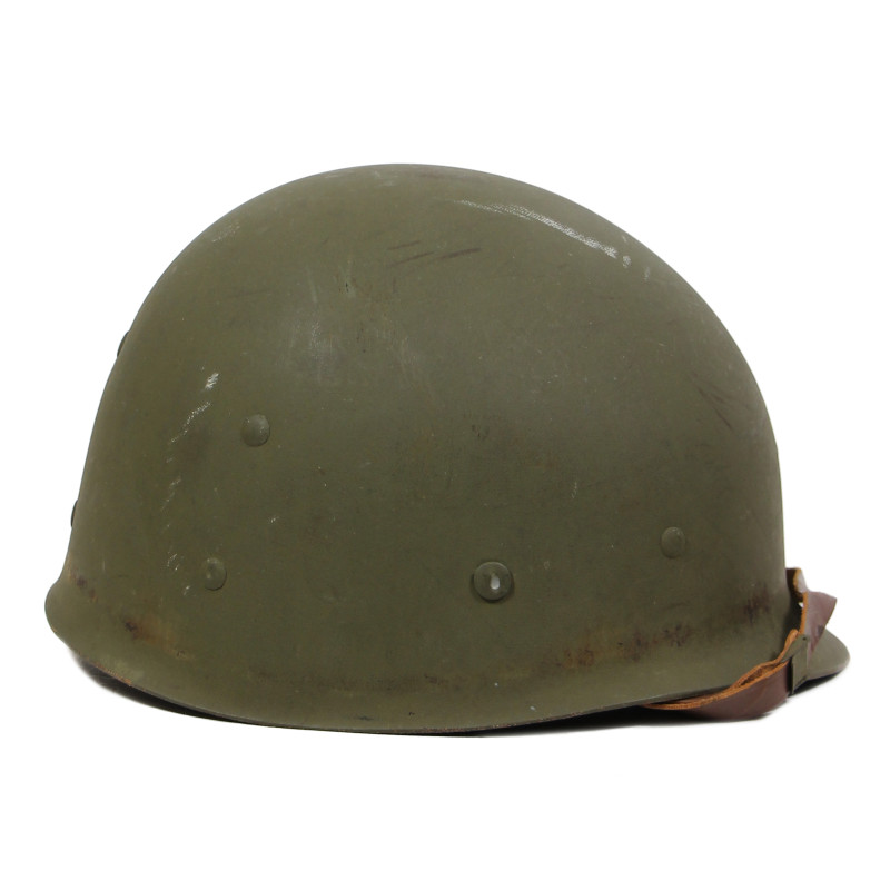 Casque M1, pattes fixes, liner Westinghouse, A washers verts