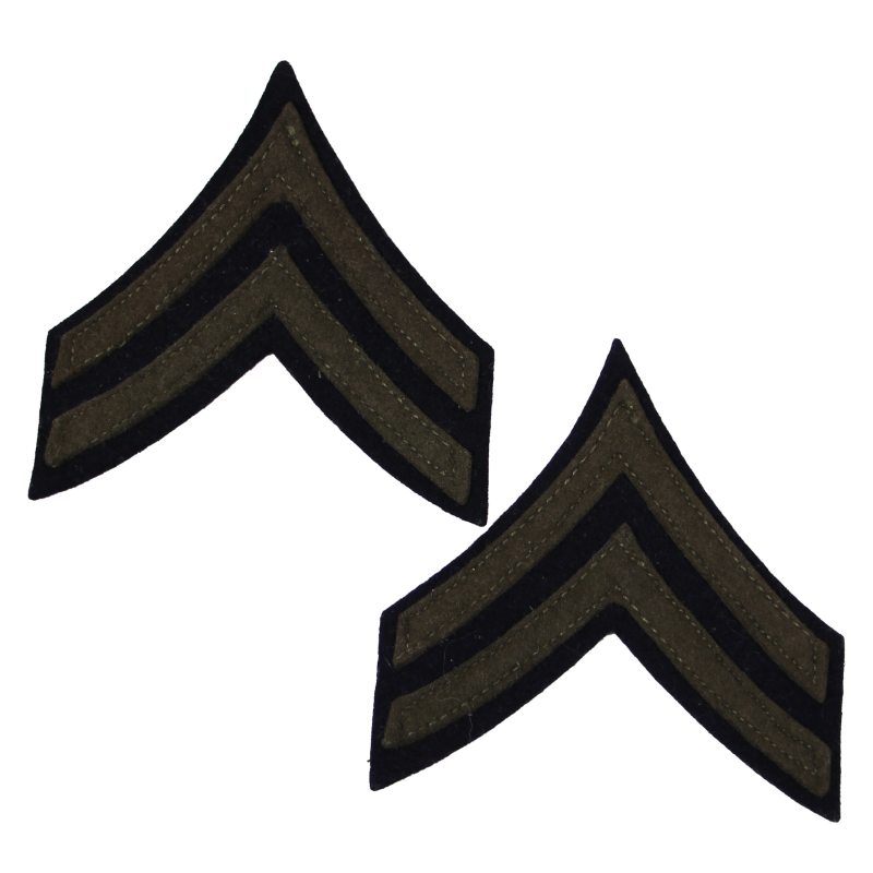 Grades en tissu de caporal, OD, laine