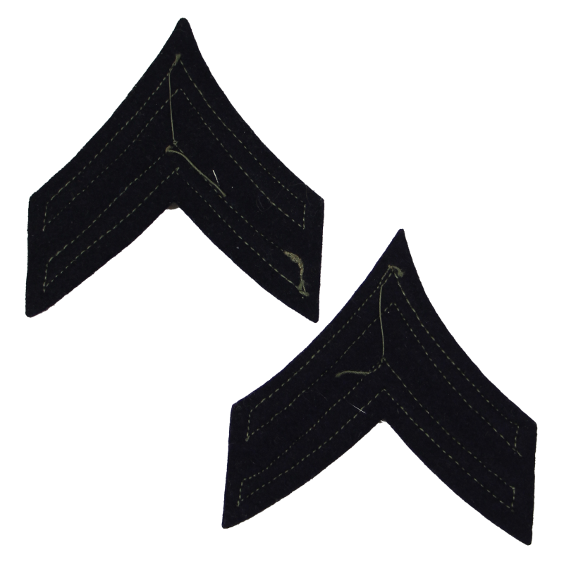 Corporal Rank Insignias, OD, wool