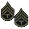 Grades en tissu de Sergeant T/3