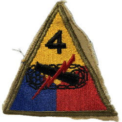Insigne, 4th Armored Division, Avranches, Bastogne