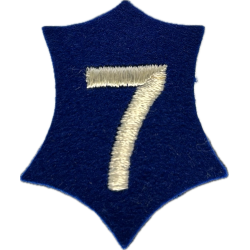 Insigne, VII Corps, US Army, Utah Beach (1er modèle), feutre
