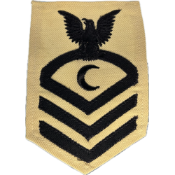 Insigne, Ship's Cook Baker, Chief Petty Officer, US Navy, blanc
