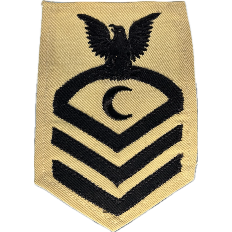 Insignia, Ship's Cook Baker, Chief Petty Officer, US Navy, White