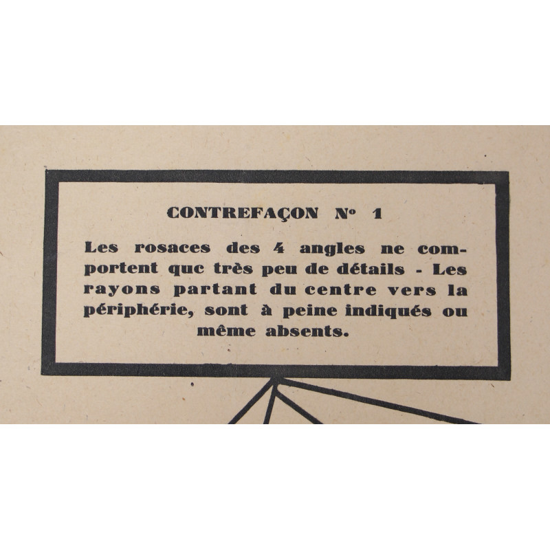 Poster, Banknote, Counterfeit, 100 Francs, 1945