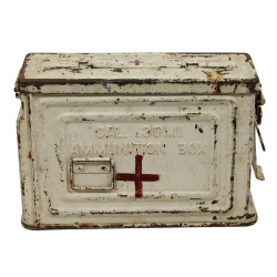 Boîte à munitions, calibre .30, mitrailleuse Browning, REEVES, matériel médical