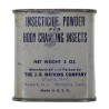 Boîte de poudre insecticide, US Army, THE J. R. WATKINGS COMPANY, pleine