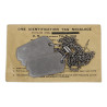 Plaques d'identité, Dog Tags, vierges, avec chaînette du premier type, en argent