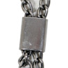 Plaques d'identité, Dog Tags, vierges, avec chaînette du premier type, en argent