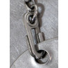 Plaques d'identité, Dog Tags, vierges, avec chaînette du premier type, en argent