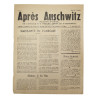 Après Auschwitz - Bulletin mensuel de l'Amicale des anciens déportés d'Auschwitz, No. 1, June 1945 Après Auschwitz - Bulletin mensuel de l'Amicale des anciens déportés d'Auschwitz, No. 1, June 1945