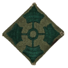 Insigne, 4th Infantry Division, grand modèle, dos vert 1943