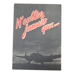 Brochure, Propaganda, Anti-Allied, Air Bombings, France, 1943-1944