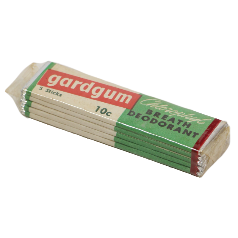 Paquet de chewing-gum, Gardgum, Chlorophylle