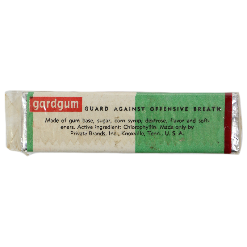 Pack, Chewing Gum, Gardgum, Chlorophyl