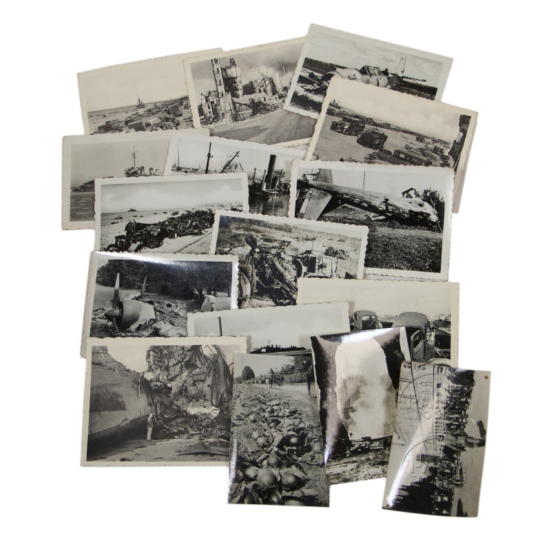Lot of 17 photos, Dunkirk 1940