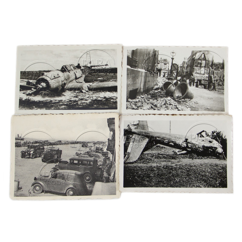 Lot of 17 photos, Dunkirk 1940