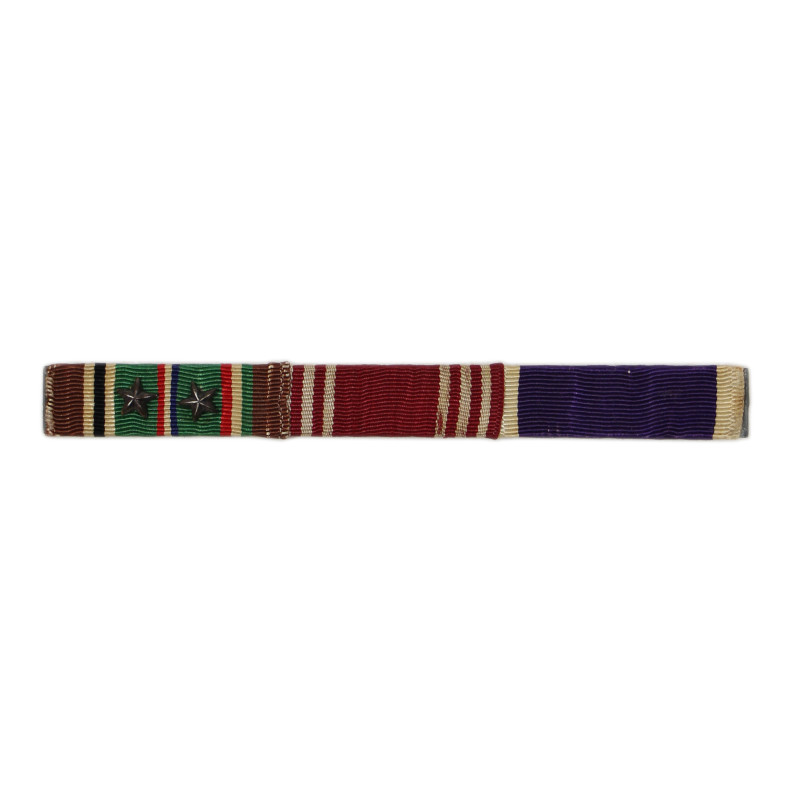 Ribbons, Purple Heart, Good Conduct, European African Middle Eastern Campaign, 2 Stars
