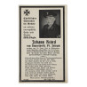 Sterbebilder, carte du souvenir, MU. Obgfr. Johann Heinzl, Marine-Artillerie-Abteilung 612, Kriegsmarine, 1944 Sterbebilder, carte du souvenir, MU. Obgfr. Johann Heinzl, Marine-Artillerie-Abteilung 612, Kriegsmarine, 1944