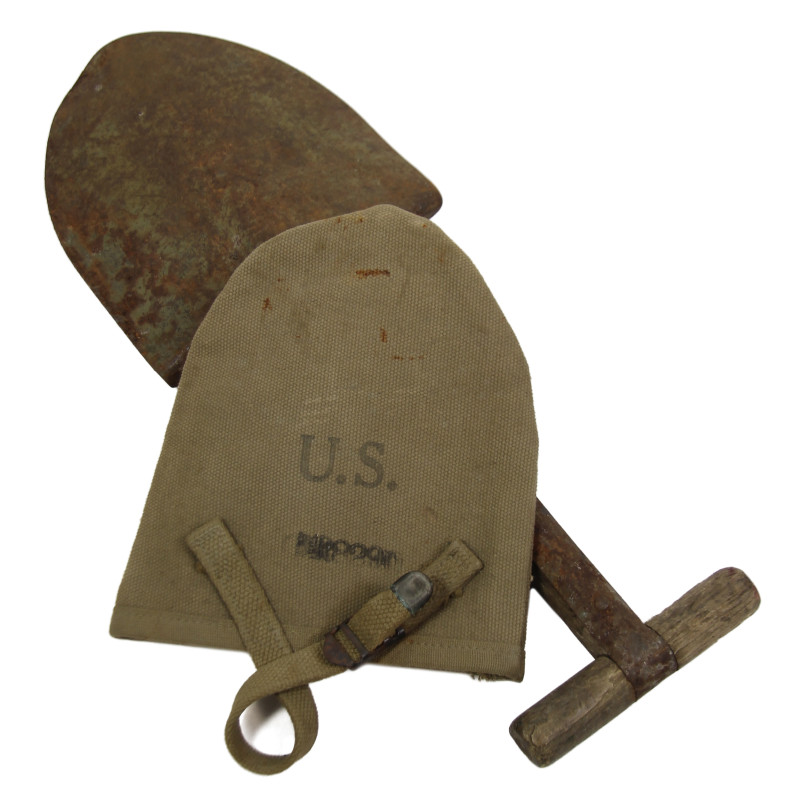 T-Shovel, M-1910, Shortened, with Cover, BERKELEY BROS, INC. 1942