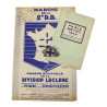 Partition, Marche de la 2e DB, avec insigne, 13e Bataillon médical et plan du métro parisien, 1944-1945
