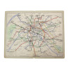 Partition, Marche de la 2e DB, avec insigne, 13e Bataillon médical et plan du métro parisien, 1944-1945
