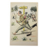 Lot de huit cartes postales satiriques françaises, Stratégie hitlérienne