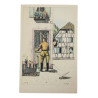 Lot de huit cartes postales satiriques françaises, Stratégie hitlérienne