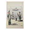 Lot de huit cartes postales satiriques françaises, Stratégie hitlérienne