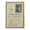 Sterbebilder, carte du souvenir, Rudolf Sonnleitner, Luftwaffe, 1945