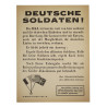 Tract français, Deutsche Soldaten!