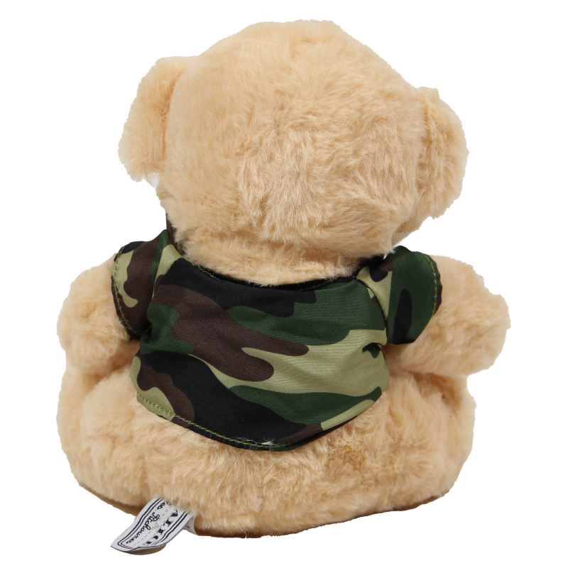 Ours en peluche, soldat Emile, T-shirt camouflé
