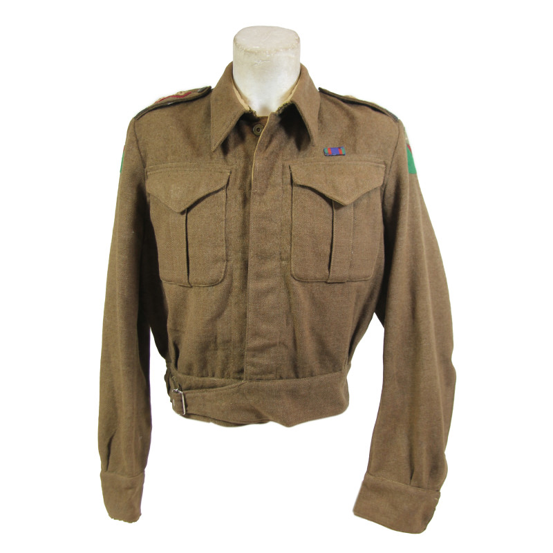 Blouse, Battledress, 1939 Pattern, Canadian, Lieutenant, Royal Canadian Artillery, 8th Infantry Division Blouse, Battledress, 1939 Pattern, Canadian, Lieutenant, Royal Canadian Artillery, 8th Infantry Division
