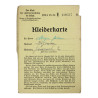 Documents personnels, Johann Meyer, Haguenau, 1941-1942