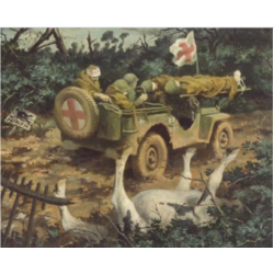 Magazine, CORONET, August 1945, WWII Medic