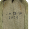 Manche de pioche, US Army, BM & CO. 1943, avec étui en toile, J.A. SHOE 1944