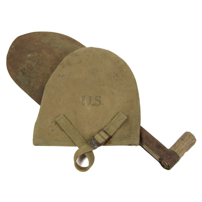 T-Shovel, M-1910, Shortened, with Cover, B.B. CO. 1943