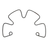 Gasket, 'Spider', for Canister, Mask, Gas, German, Normandy