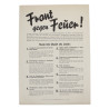 Tract allemand, Front gegen Feür!, consignes à la population, 1941