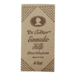 Sachet d'acide salicylique pur, Dr. Oetker, aide à la conserve