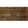 Ration D, Field, US Army, Early Production