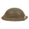 Helmet, Mk II, BMB-CCL, British, 1943, with Camouflage Net, Beach Group