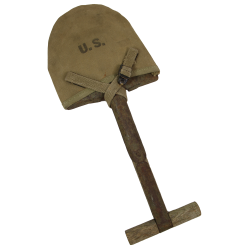 T-Shovel, M-1910, Shortened, with Cover, GEIB, Inc. 1942, Laundry Number