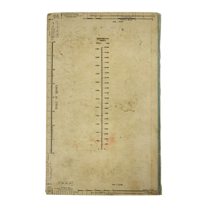 Document classé "Secret", Notes on G.S.G.S. Maps of France, Belgium and Holland, December 1943