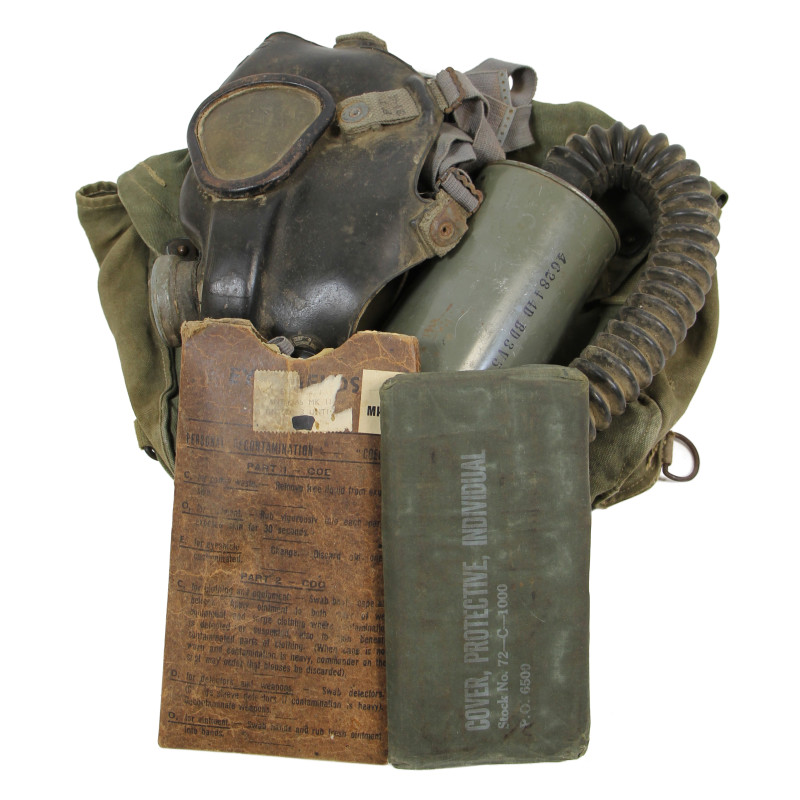 Masque à gaz, Lightweight, OD 7, 1944, complet