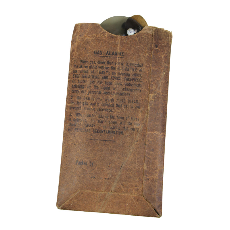 Masque à gaz, Lightweight, OD 7, 1944, complet