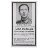Sterbebilder, carte du souvenir, Josef Lindinger, Heer, 1944