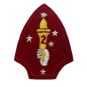 Insigne, 2nd Marine Division, USMC, feutre
